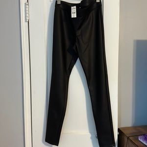 Express faux leather leggings